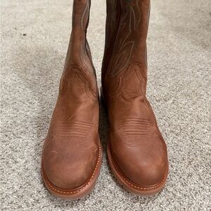 Justin Boots Men's Tan Western Leather Boots